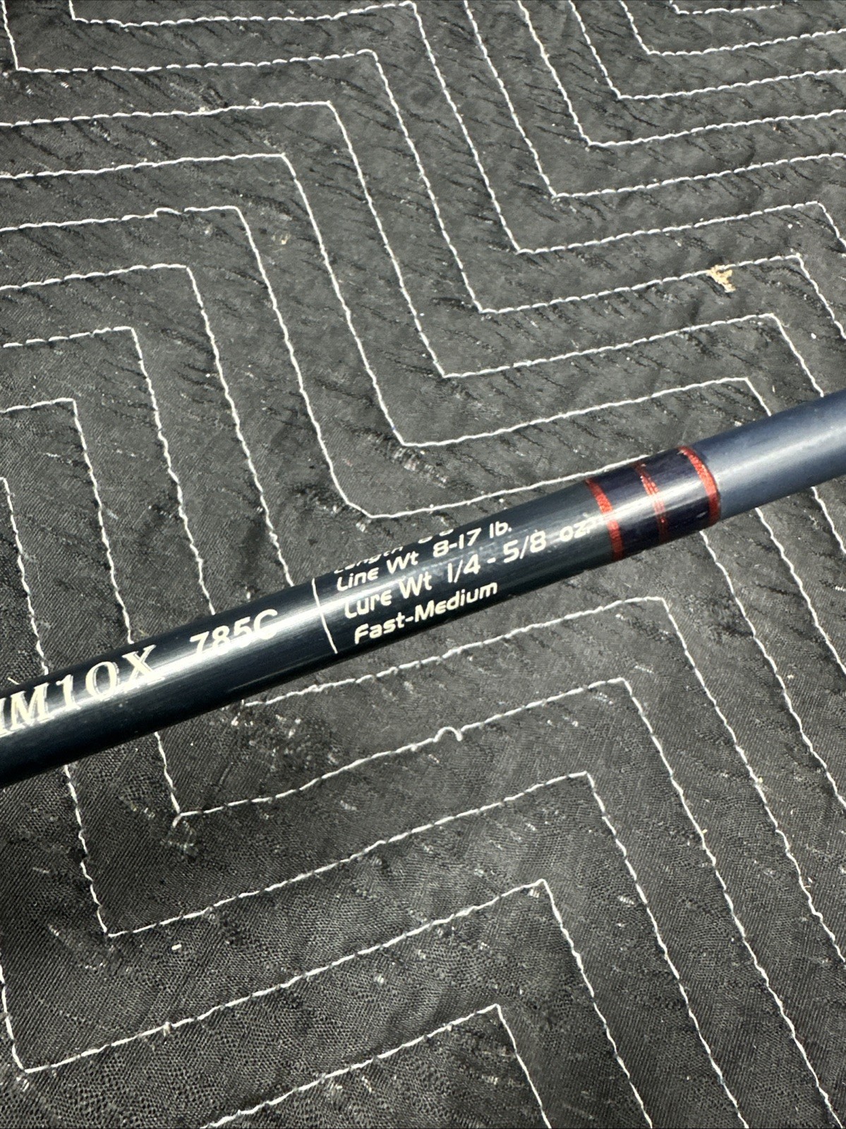 RARE ALL STAR IM10X USA MADE 785C 1 PC FAST MED 1/4-5/8oz 8-17 6’6″ FISHING ROD