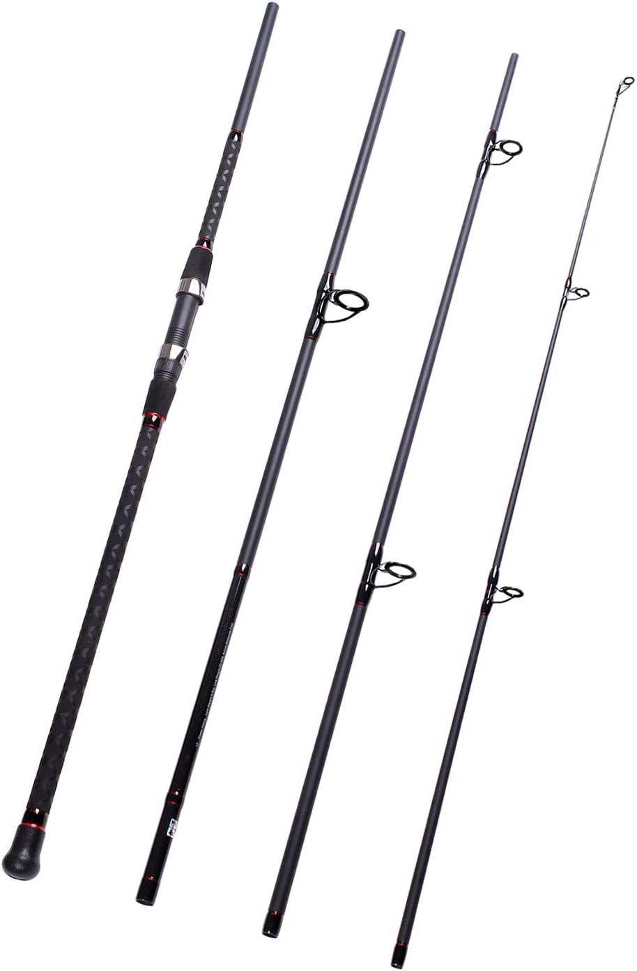 Surf Spinning Fishing Rod 4-Piece Graphite Travel Fishing Rod(11 Feet & 13 Feet