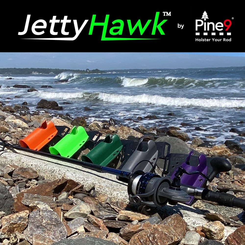 Pine 9 Jettyhawk Fishing Rod Hip Holster Hands-Free Quick-Draw Holder Fits
