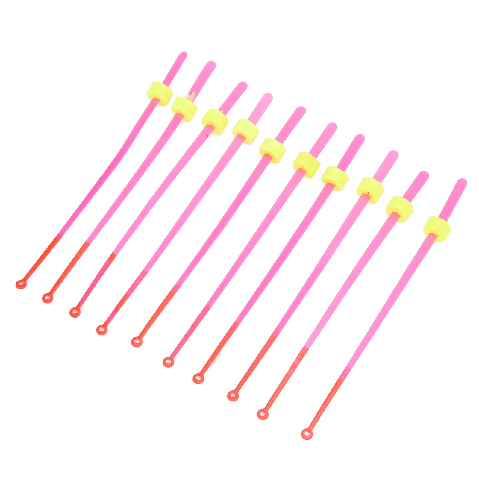 10-Pack Ice Fishing Rod Tip ABS Mini Top Section Pole Extension 12cm