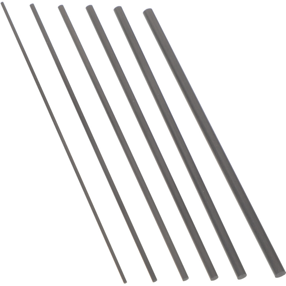 6Pcs Fishing Rods Repair Carbon Fibers Pole Repairing Carbon Fiber Solid Carbon