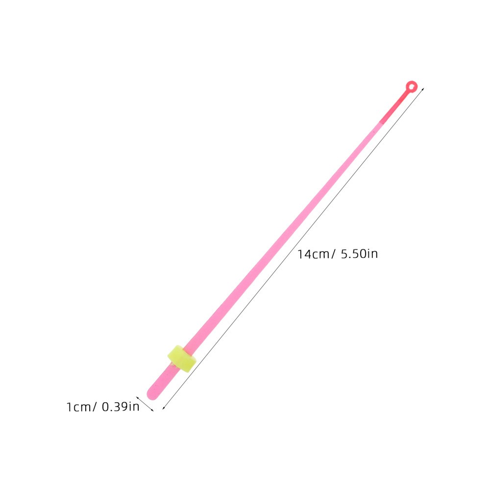 5Pcs Ultralightweight Ice Fishing Extension Rods for Winter Fishing ABS Material