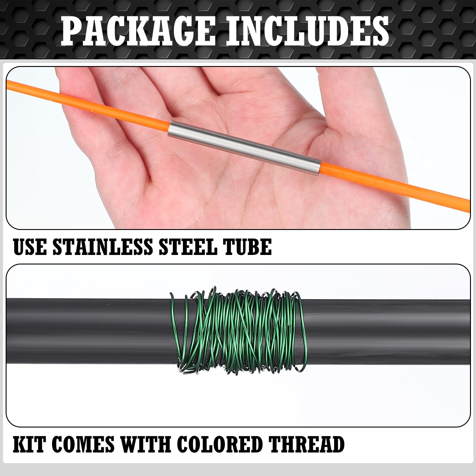 15 Pcs Fishing Rod Repair Kit Includes 3 Pcs Rod Wrapping and Winding Machine…