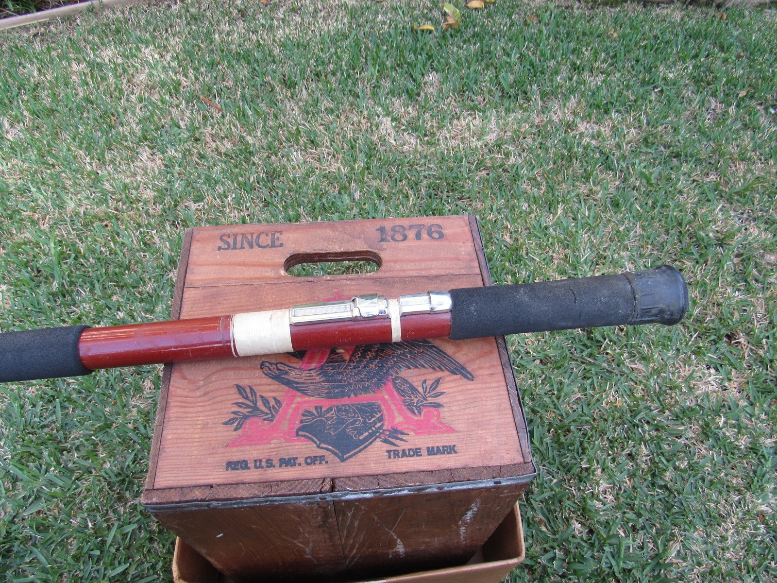 Vintage Kencor No. 315 Brown Tenlew Magnaglas 15′ Saltwater Surf Fishing Rod