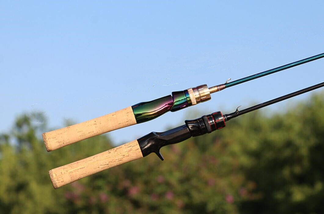 1.5M/1.68M/1.8M Carbon Fiber Fishing Rod Ultra Light Spinning Wooden Handle Rods