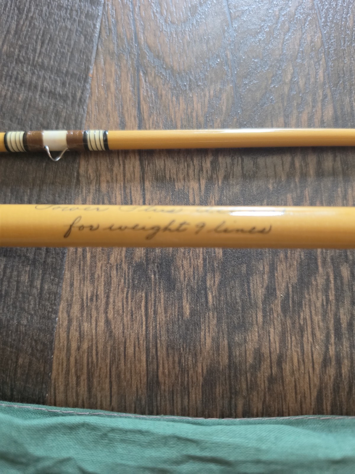 Heddon Pal Mark IV #8456 Fly Rod 8’3″ 7wt 2pc Fiberglass Cork Handle / Sleeve