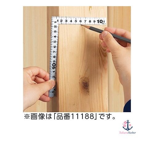 NEW Shinwa Sokutei Square Ruler Flat Type Same Scale on Both Sides White 15 x 11