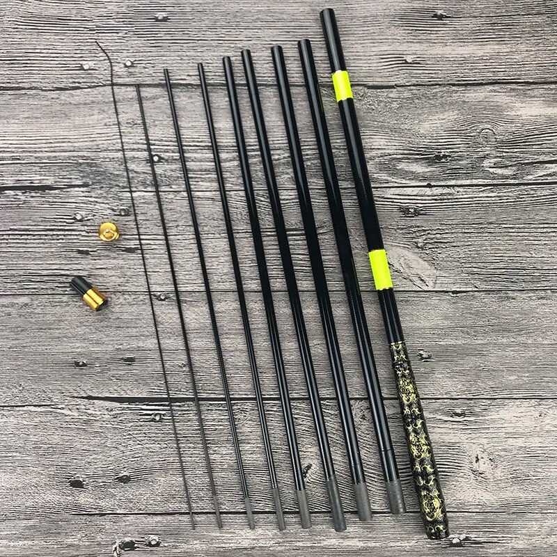 New Carbon Portable Telescopic Fishing Rod Stream Hand Pole Spinning Fishing Rod