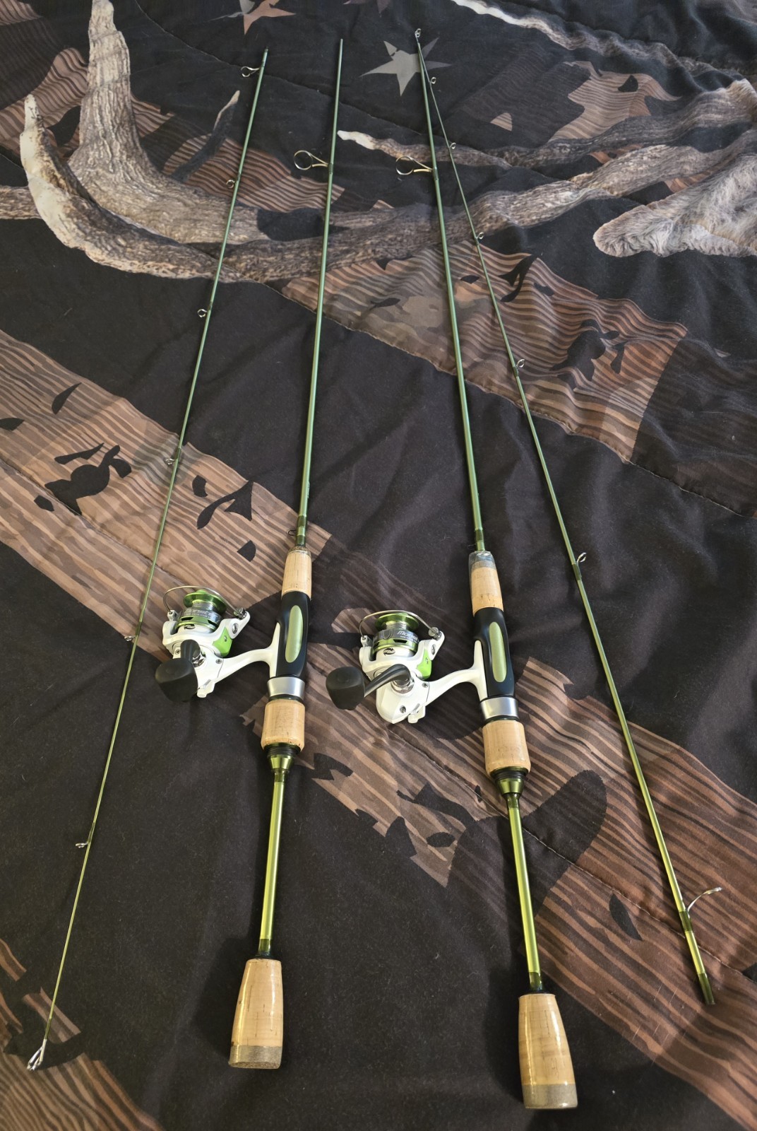 Wild Streams Ultralight Spinning&Casting Trout Rod, 2-Piece Fishing Rod for C…