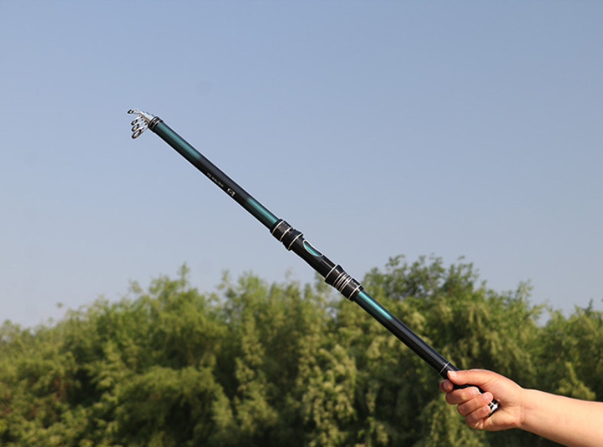Rock Fishing Rod Carp Telescopic Sea Rod Spinning Rod Carbon Fiber Pole 2.1-3.6M