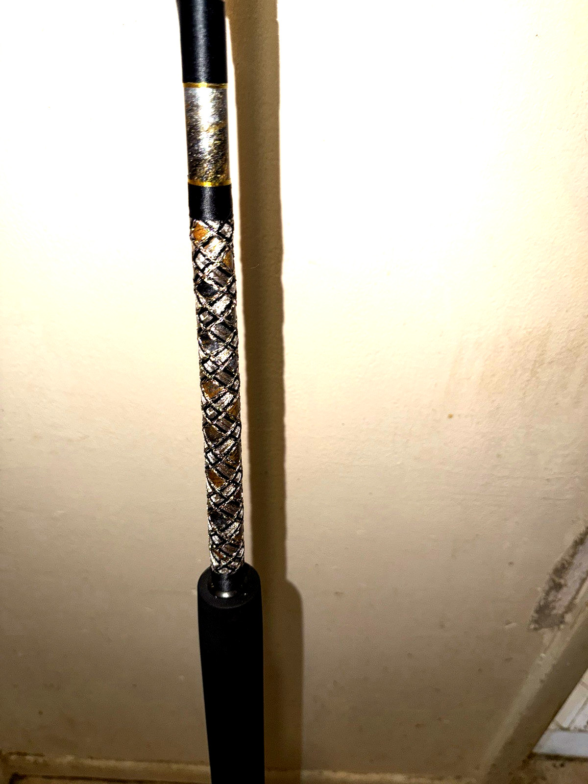 CUSTOM CONV SHARK ROD 7 FT BLACK SILVER GOLD 80- 130 LB WINTHROP ADJ-A-BUTT NEW