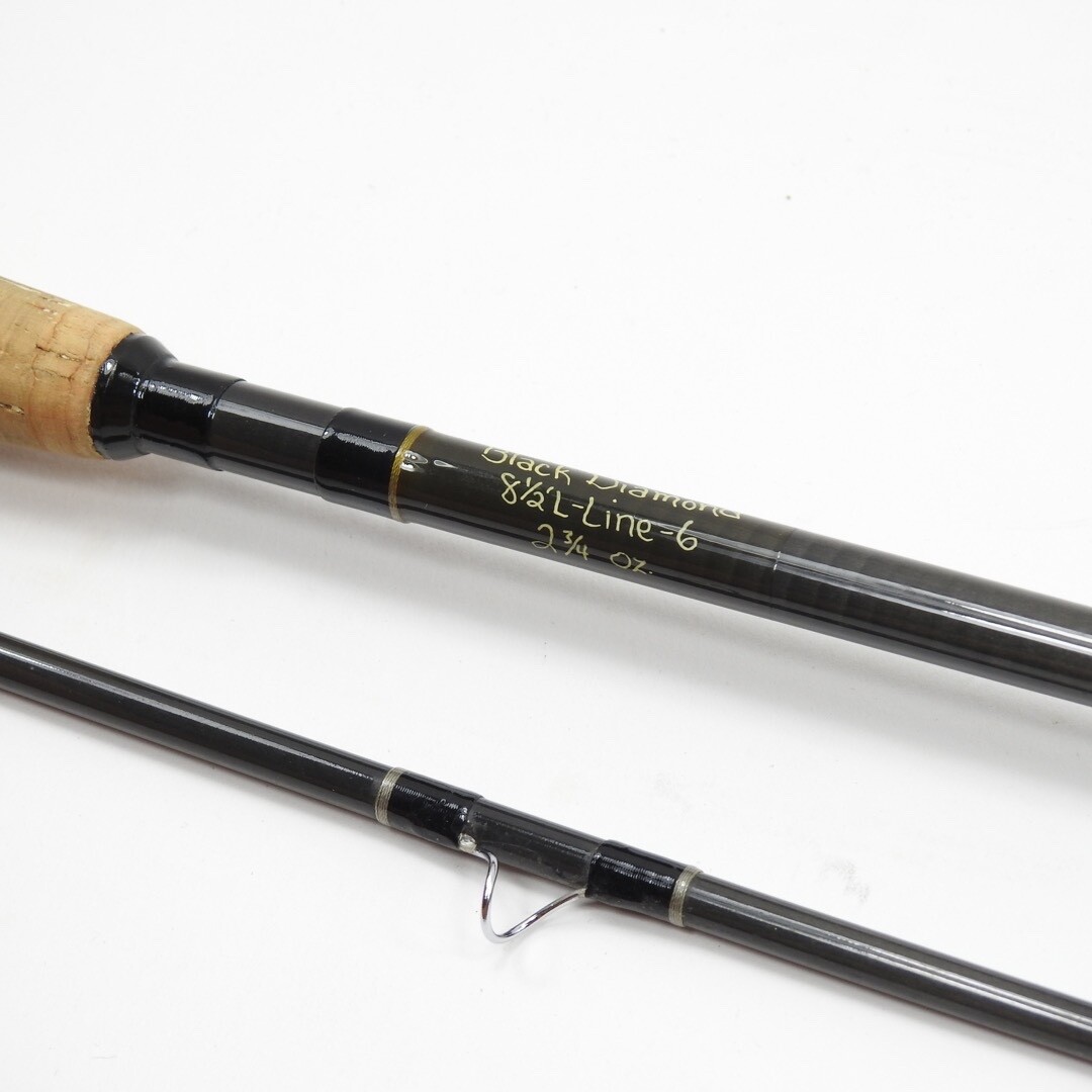 Cortland “Black Diamond” Fly Fishing Rod. 8’ 6” 6wt. W/ Tube and Sock.