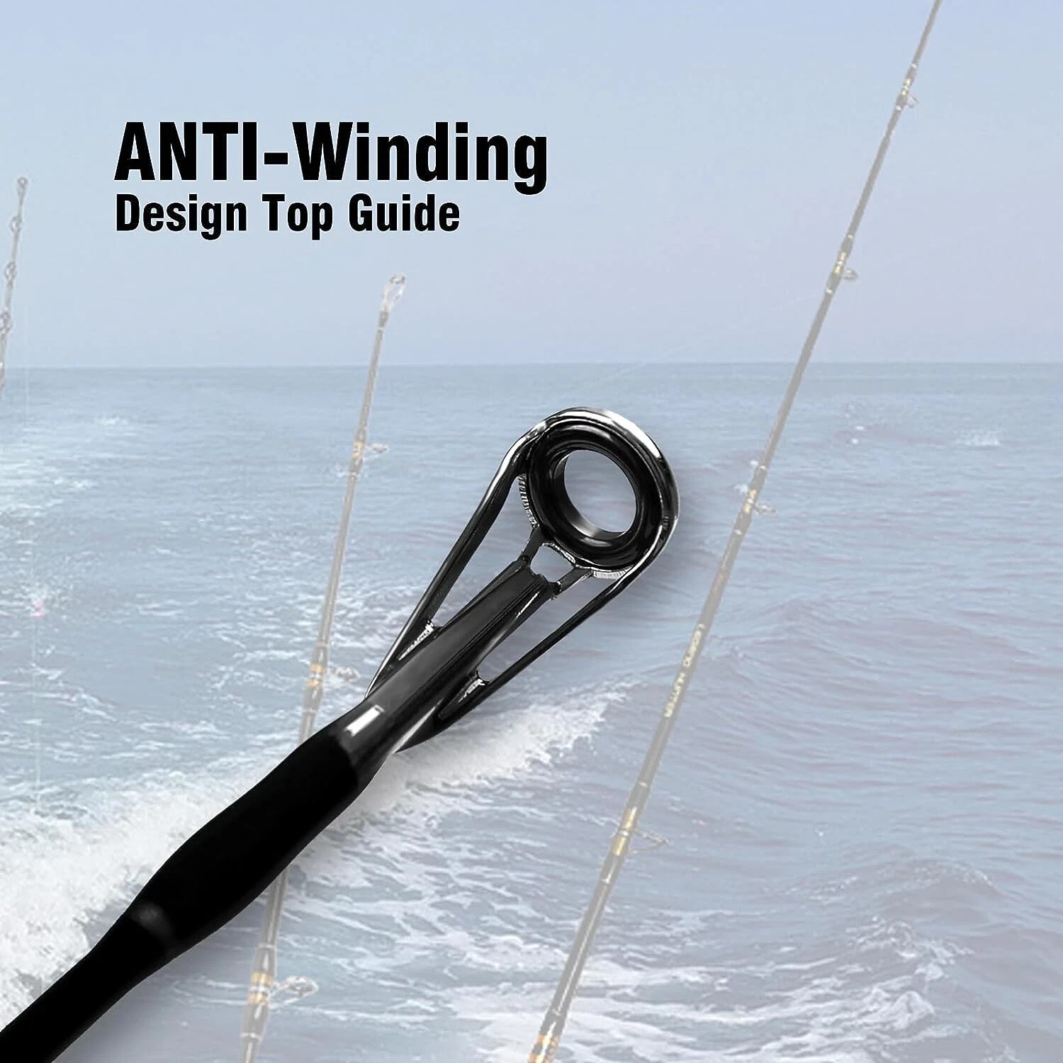 Jigging Spinning Rod Saltwater Offshore Solid Heavy Jig Fishing Pole 1PC & 2PC