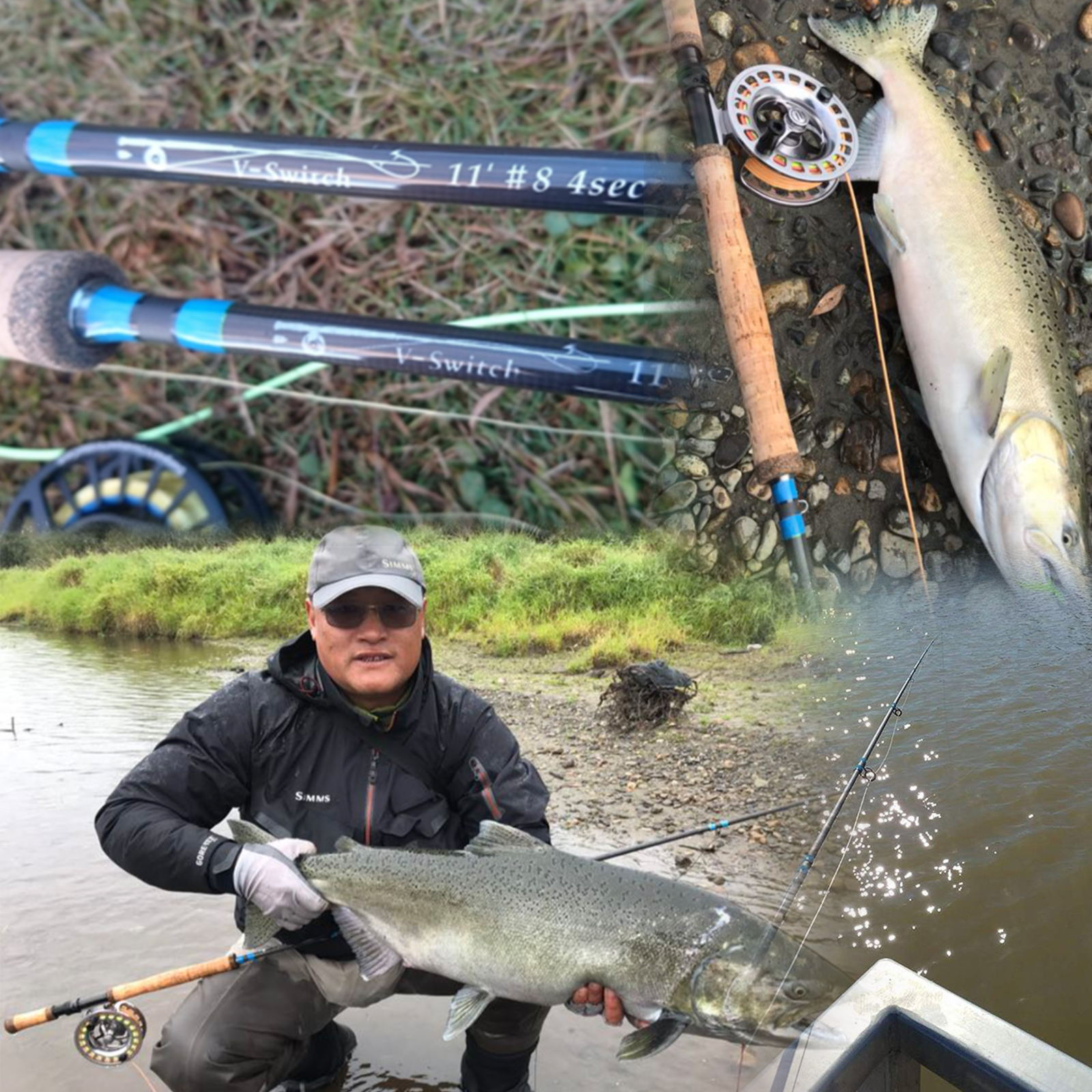 Maxcatch Switch Rod 4/5/6/7/8/9WT Fly Fishing Rod With Switchable Fighting Butt