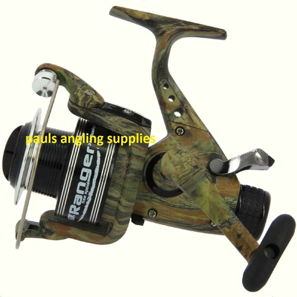 Vigor Ranger CAMO Freespool Carp Fishing Reel Bait,Running Switch 4000 Size