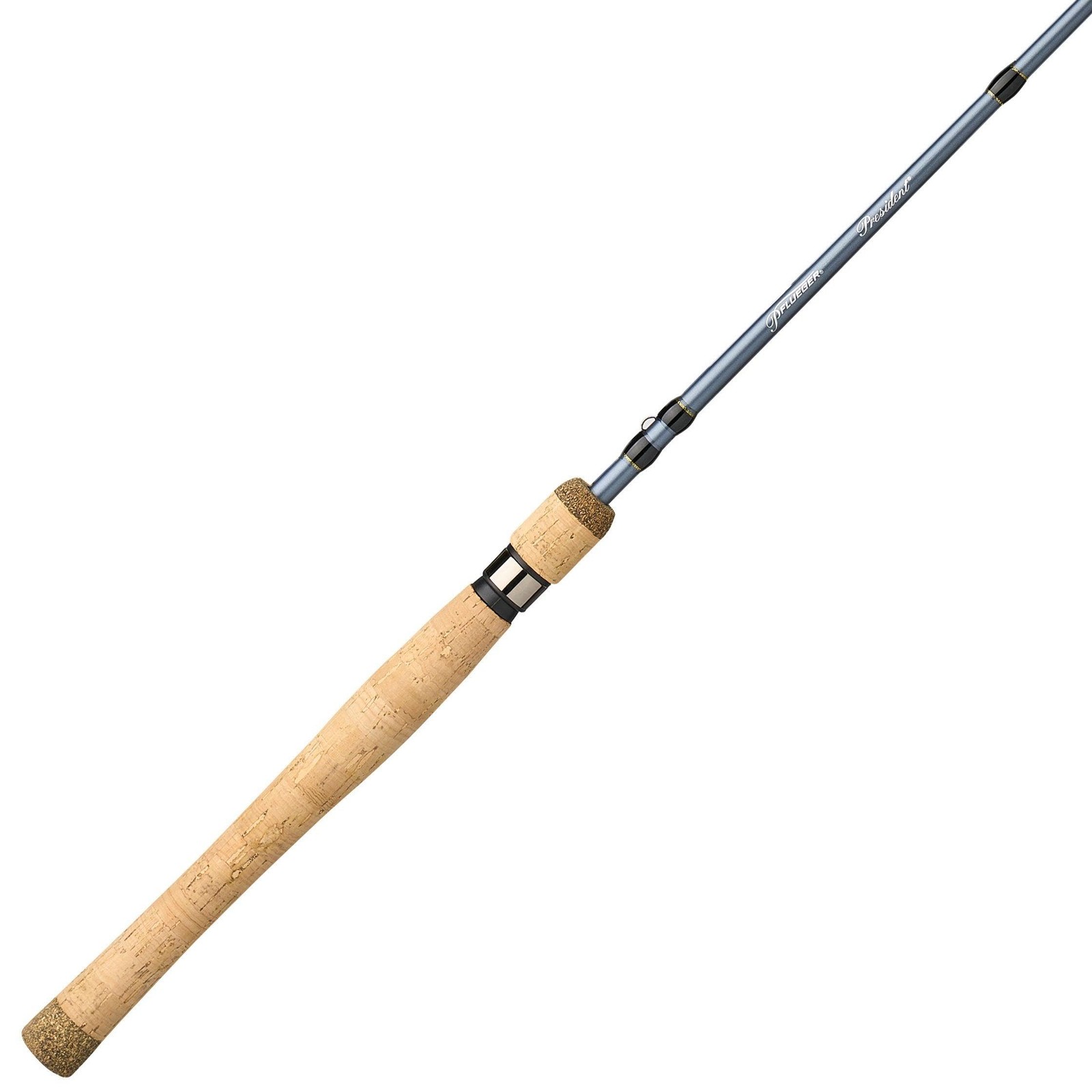 7′ President Spinning Rod, 2 Piece Fishing Rod, Medium Rod Power, 6-12 lb Lin…