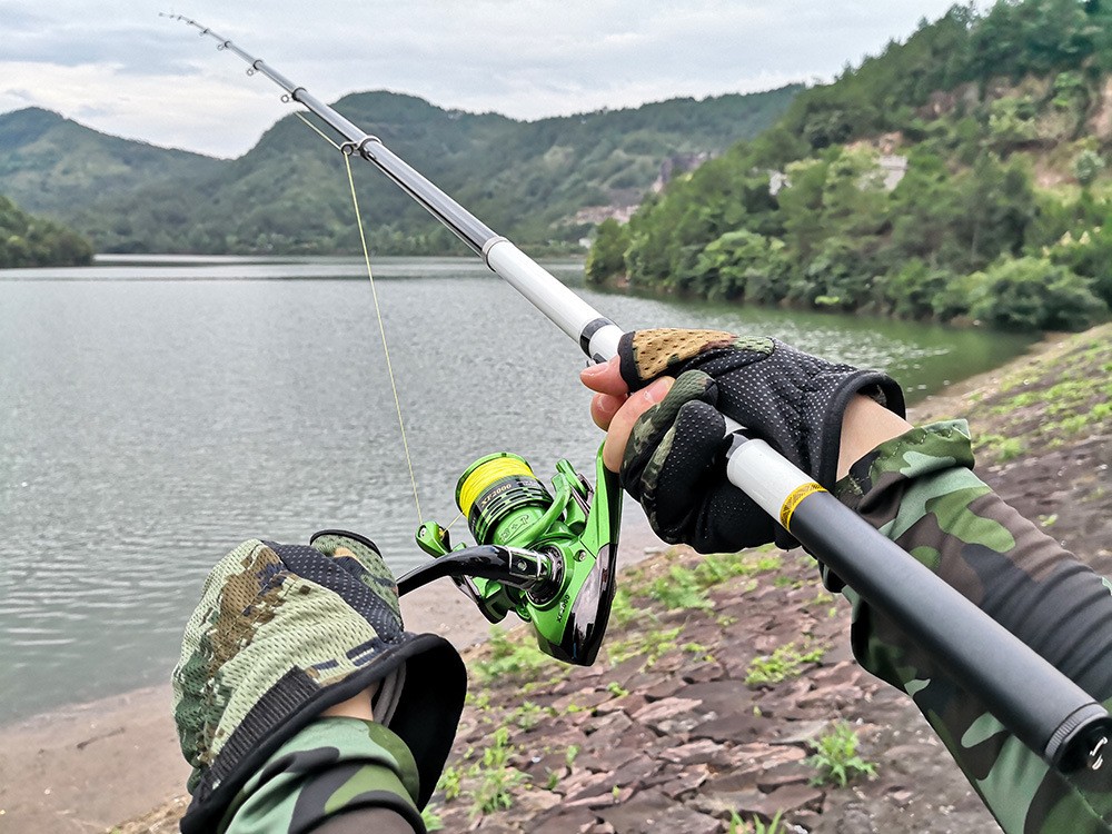 Spinning Rod Rock Fishing Carbon Fiber Mini Telescopic 1.5/1.8/2.1/2.4/2.7/3.0M