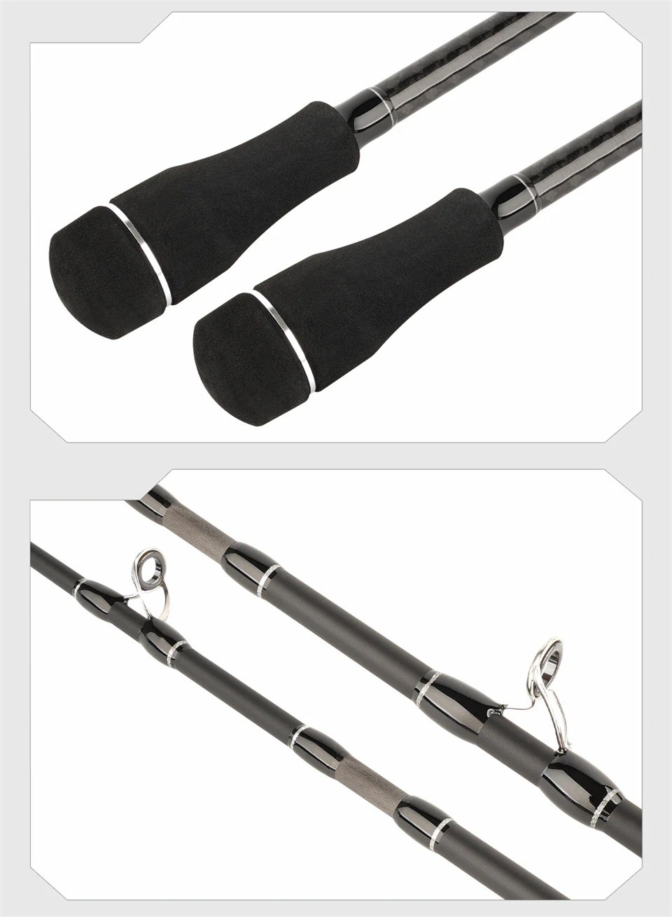 Travel Jigging Fishing Rod 1.83-1.91m MH Carbon Ceramic Guides Slow Jigging
