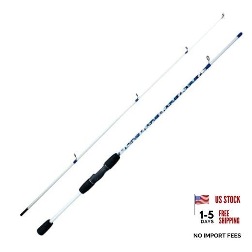 6’6″ Fiberglass Casting Rod, 2-Piece Skull Design, Durable & Sensitive with