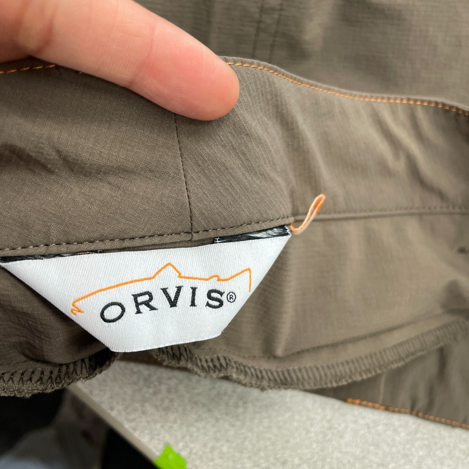 Orvis Women’s Size 14 Brown Nylon Stretch Capri Pants Outdoor Hiking P0286