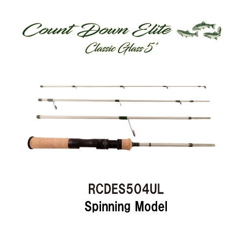 RAPALA Count Down Elite Classic Glass 5′ RCDES-504UL Spinning Rod