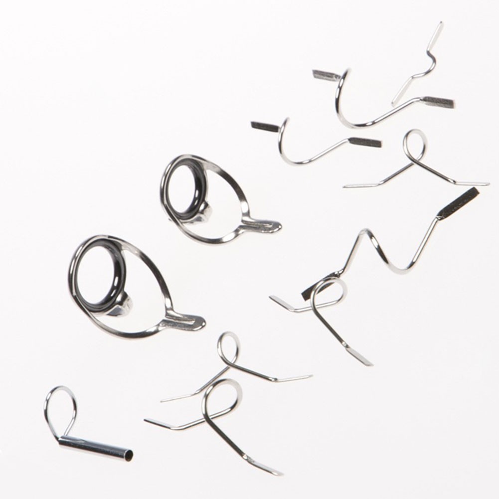 Fly Fishing For Rod Guide Kit with Stainless Steel Ring and Tip Ring for Repair
