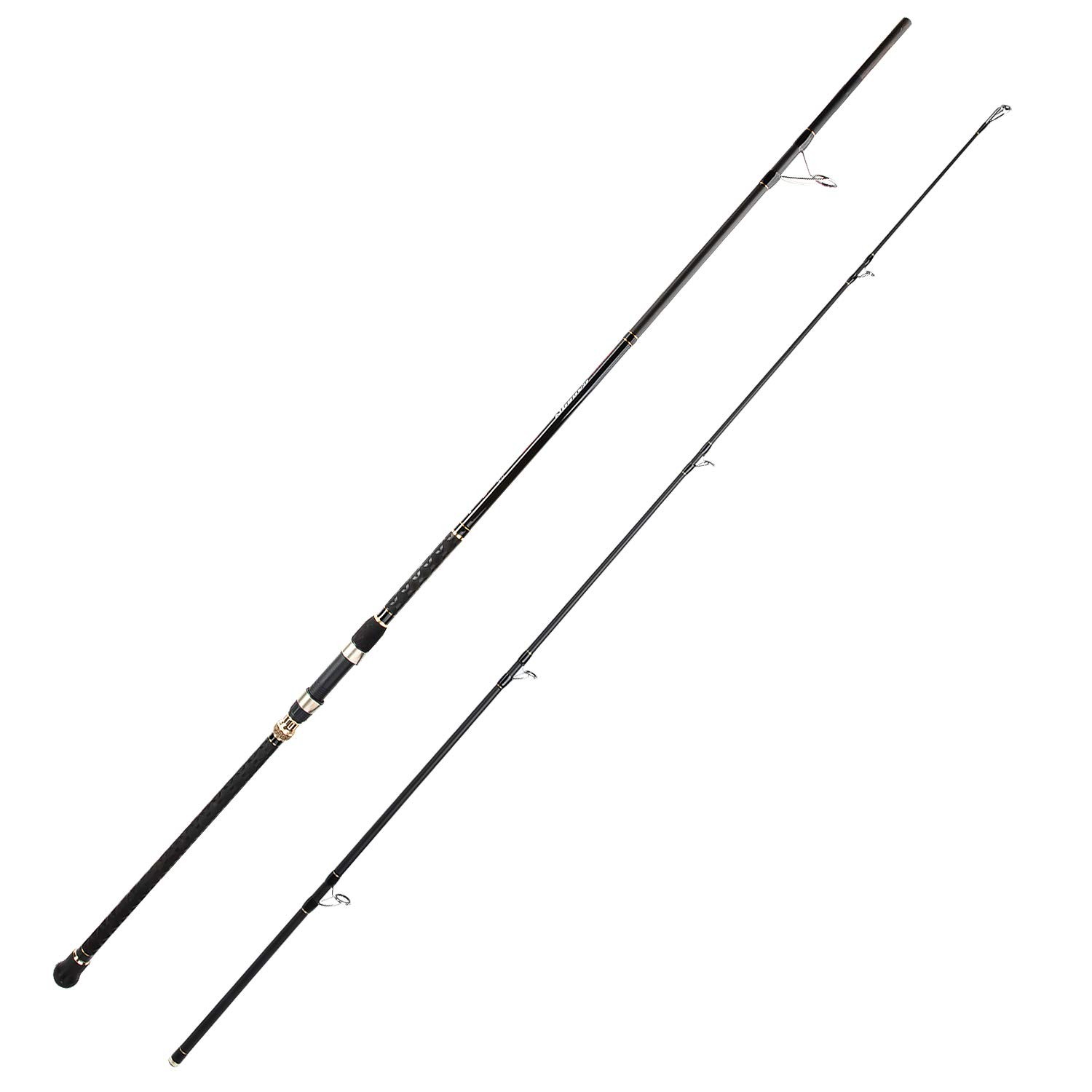 BERRYPRO Surf Spinning Rod Graphite Fishing 9′-Spinning-2pc, black