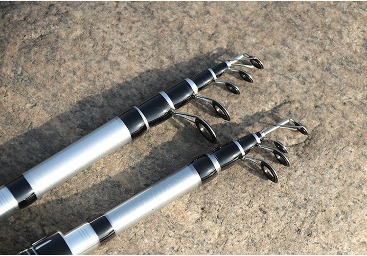 Hard Telescopic Fishing Rod Long Casting Pole Carbon Fiber 1.5m-2.4m Fast Pole