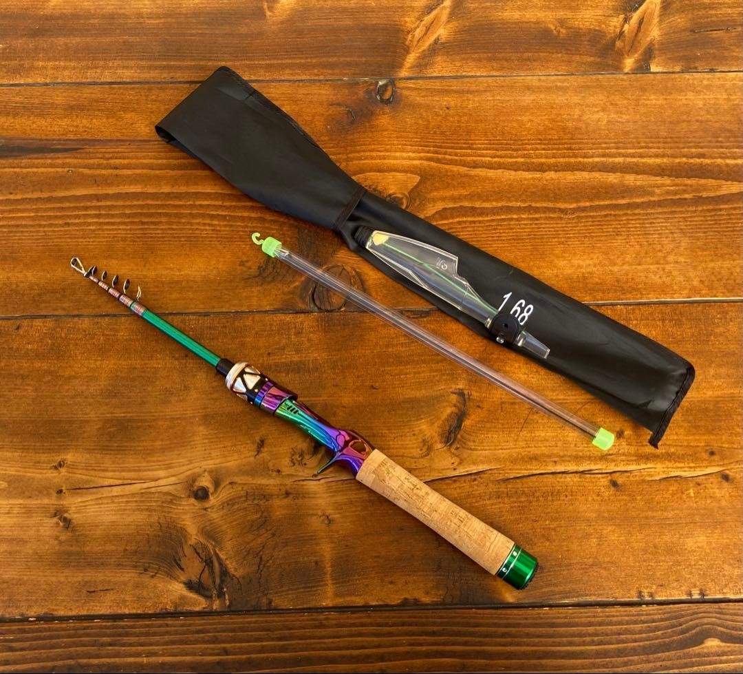 Trout Telescopic Fishing Rod 5’6″ Bait Lightweight Portable for Mountain Streams