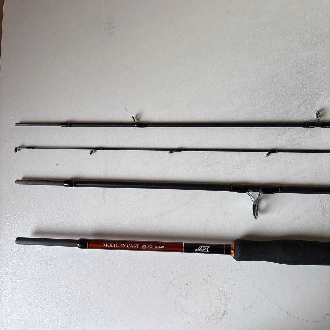 Mobility Cast 160M Bass Fishing Rod Carbon 160cm Rubber Grip Used