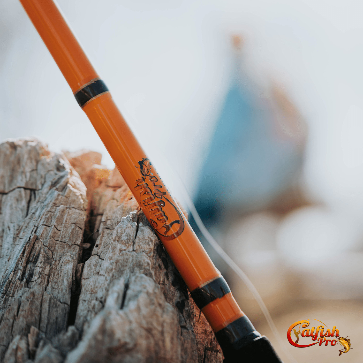 Catfish Pro 7’6″ Fishing for Fun Spinning Rod Glow Tip S-Glass E-Glass