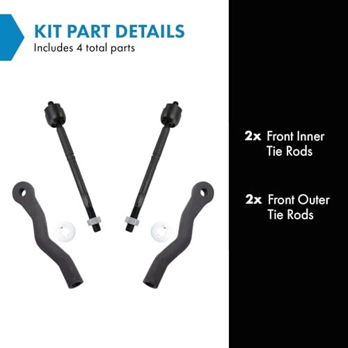 Tie Rod Set for PSA32184 – 4 Pieces – Inner and Outer
