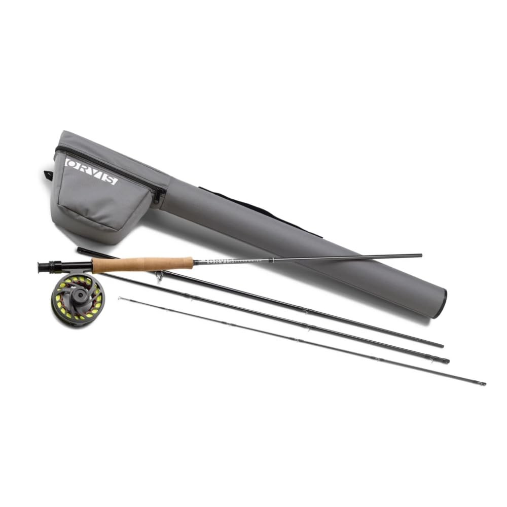 Orvis Clearwater Fly Rod Outfit Fishing Rod and Reel Combo with Black Chrome…