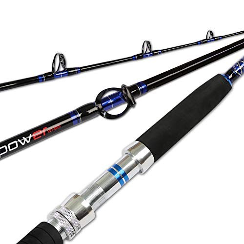 / 2-Piece Saltwater Offshore Trolling Rod Big Game Rod 5’6″ – 50-80lbs 1-Piece