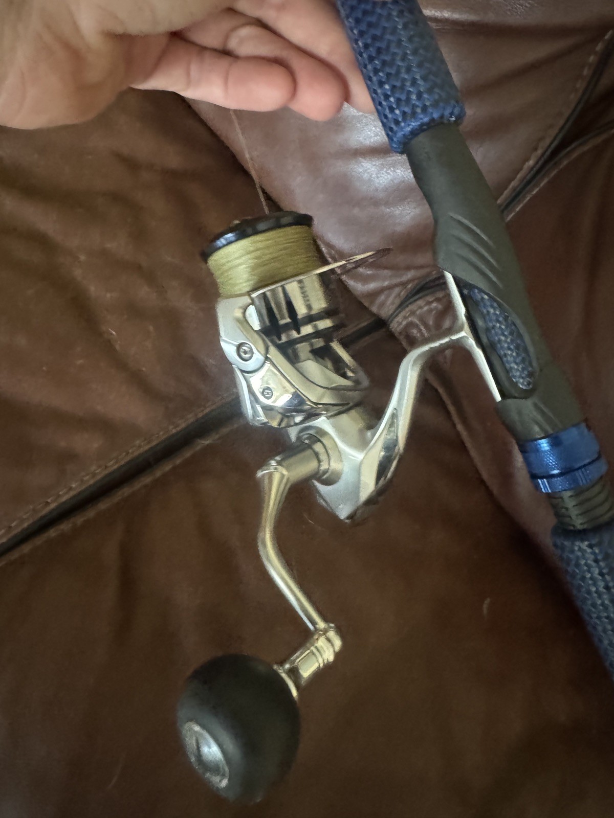 New Connley platinum titanium 8-17# fishing rod with used stradic reel