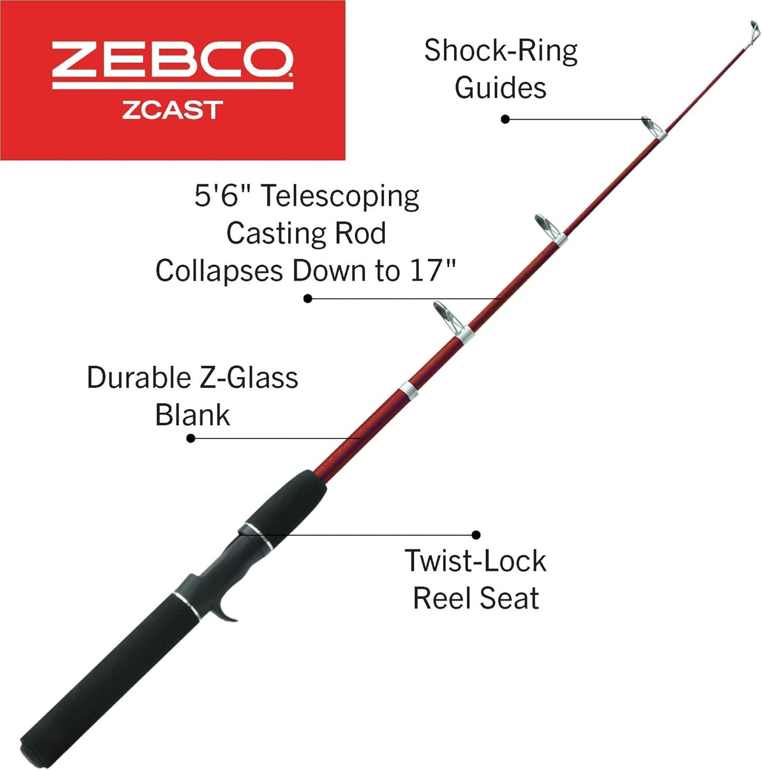 Z-Cast Casting Fishing Rod,
