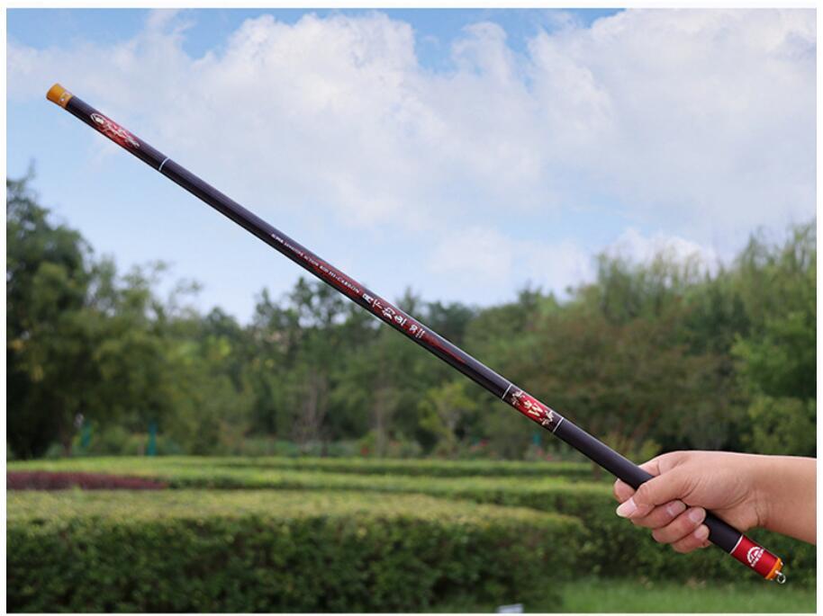 High Carbon Fiber Stream Rod Hand Pole Carp Fishing Rod3.6M 4.5M 5.4M 6.3M 7.2M