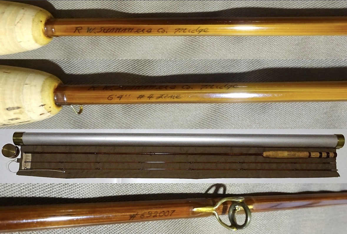 R.W.Summers Co. Bamboo Rod -Migde- 6’4″ 4wt Fly Rod Free shipping DDP until7/24