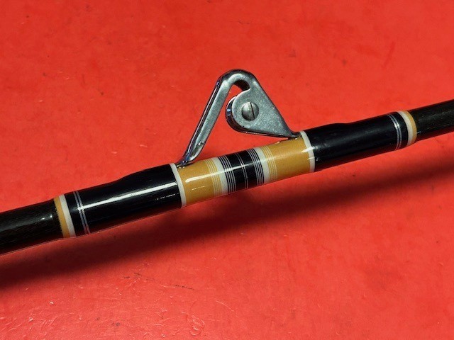 CUSTOM BUILT 5 FOOT 7 1/2 INCH 50 TO 130 POUND CLASS BOAT TROLLING FISHING ROD