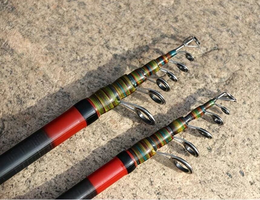 Telescopic Fishing Rods Spinning Casting Rod Carbon Fiber Rod Bass Ultra Light