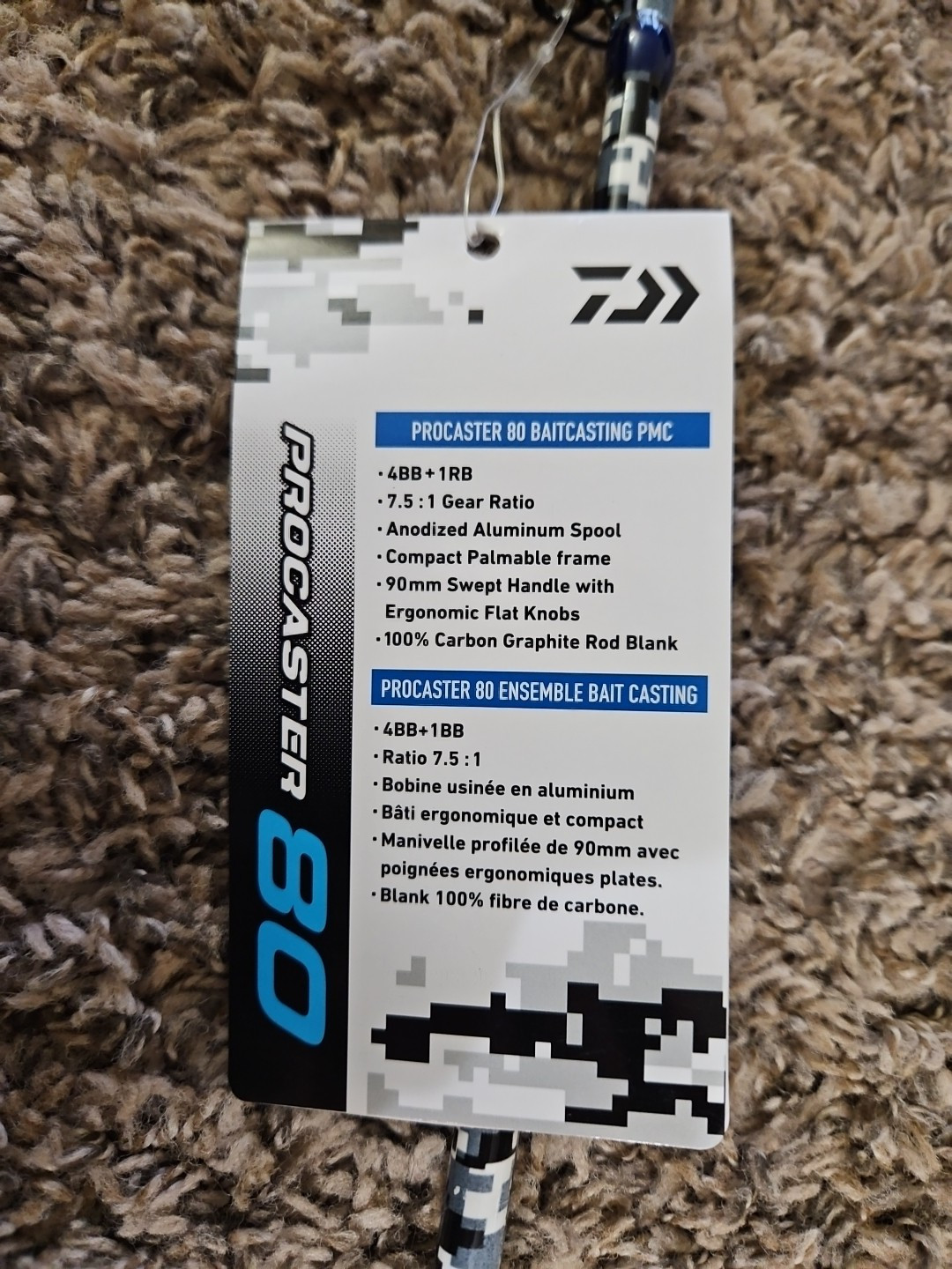Daiwa Procaster 80 Baitcast Rod 6’6″ Meadium Heavy PC80HS/G661MH
