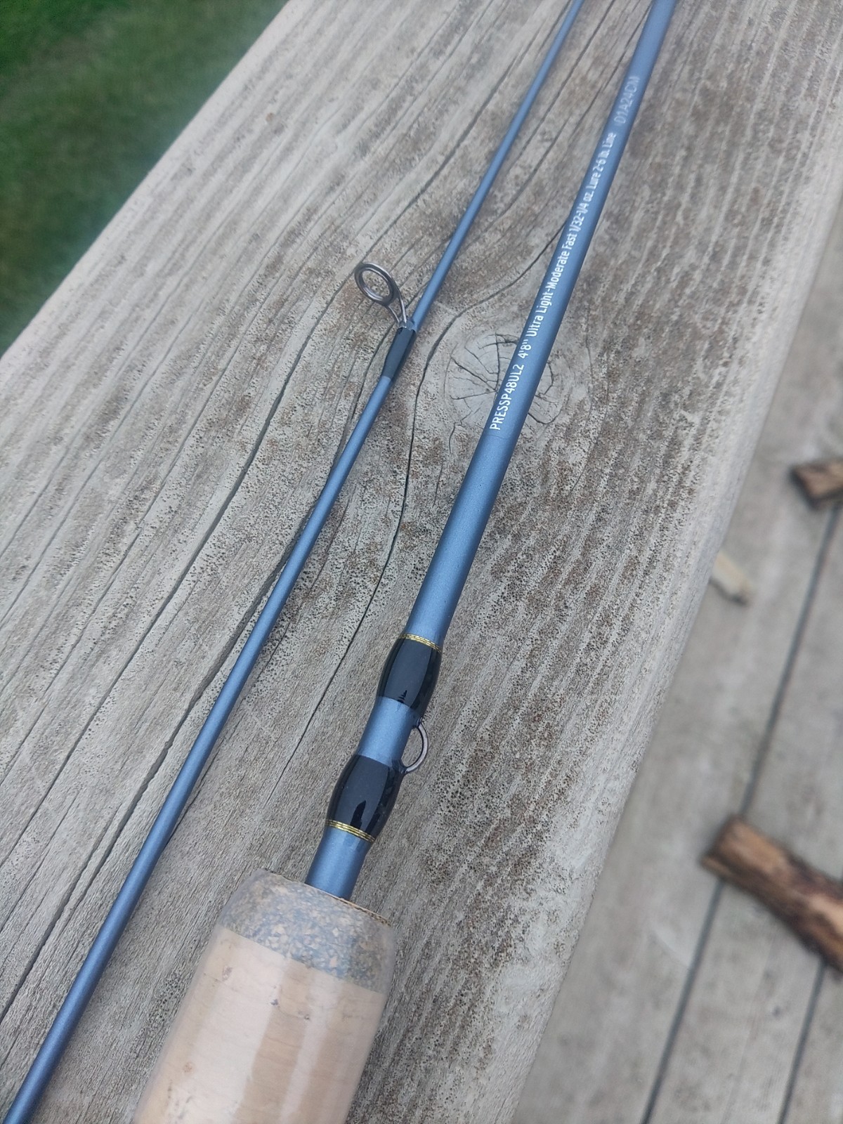 Pflueger President 2 Piece 4’8″ Ultra Light-Moderate Fast Spinning Rod.