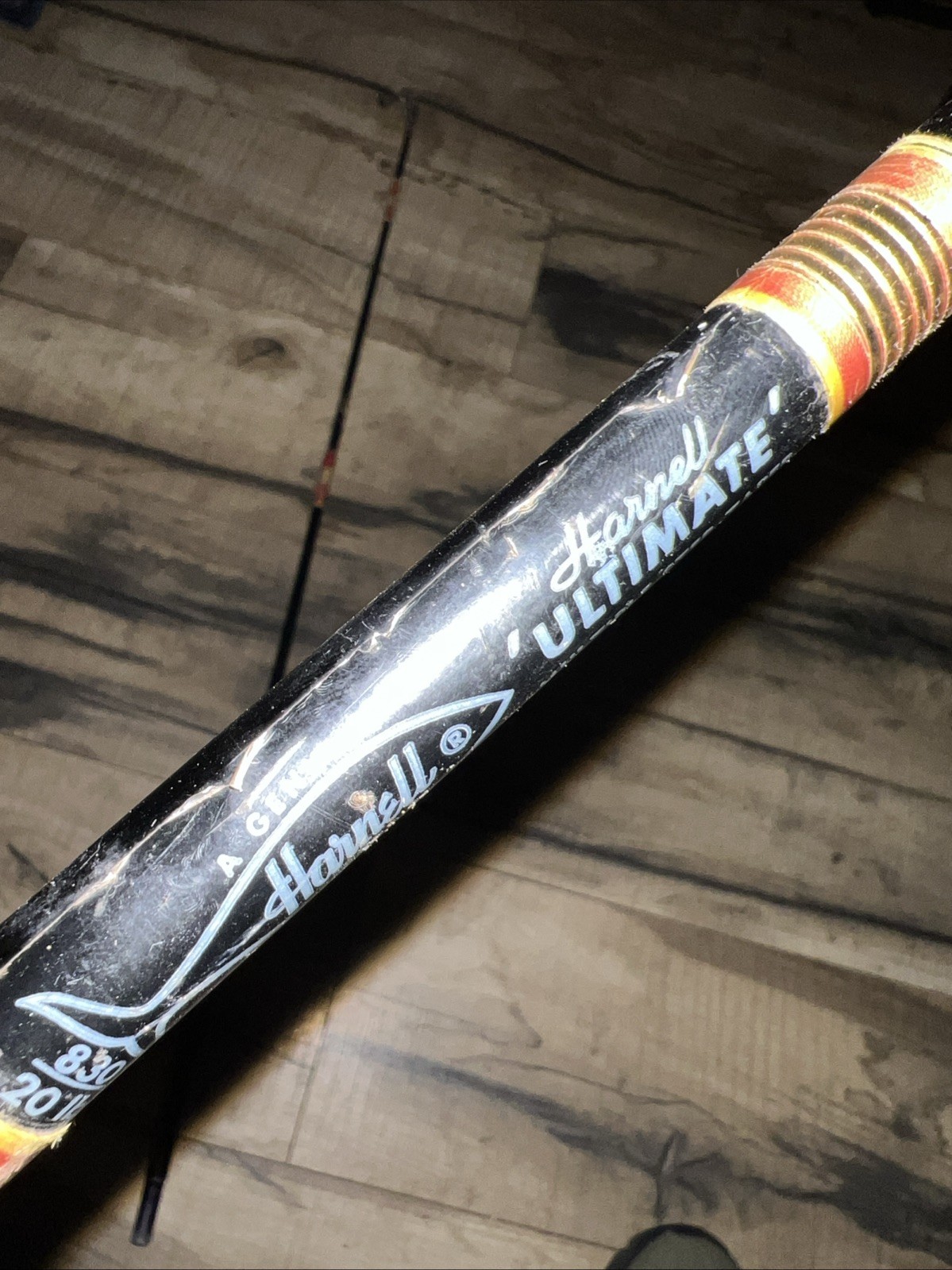Vintage HARNELL 830 2pc Fishing Rod With Cork Handle 7’6” USA 20lb Line