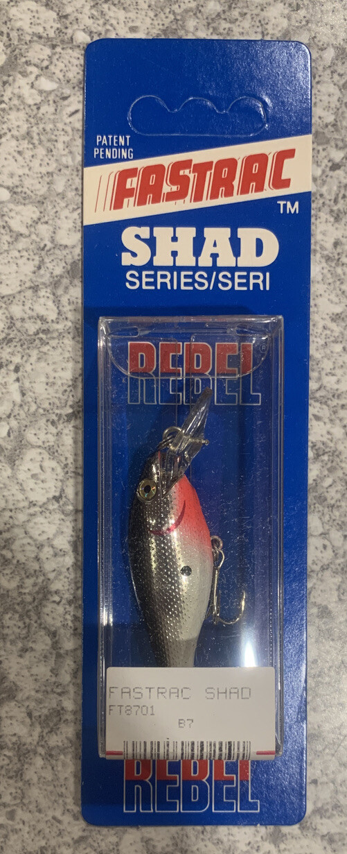 Rare Rebel FasTrac Shad Series FT-8701 Chrome Black Back Original Package