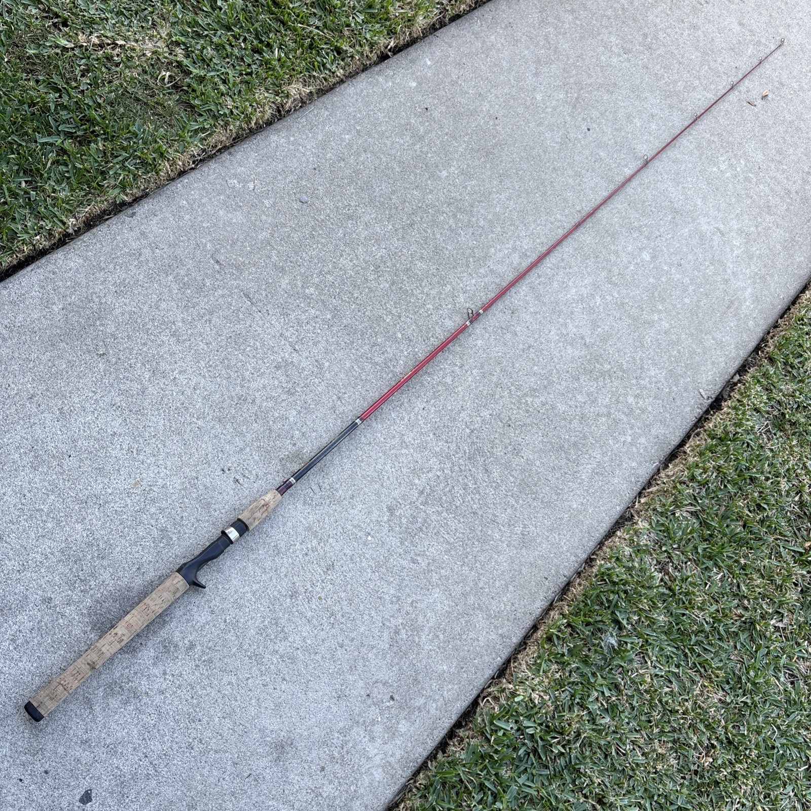Berkley CWC701M 7’ Cherrywood Graphite Fishing Rod One Piece Medium Casting READ
