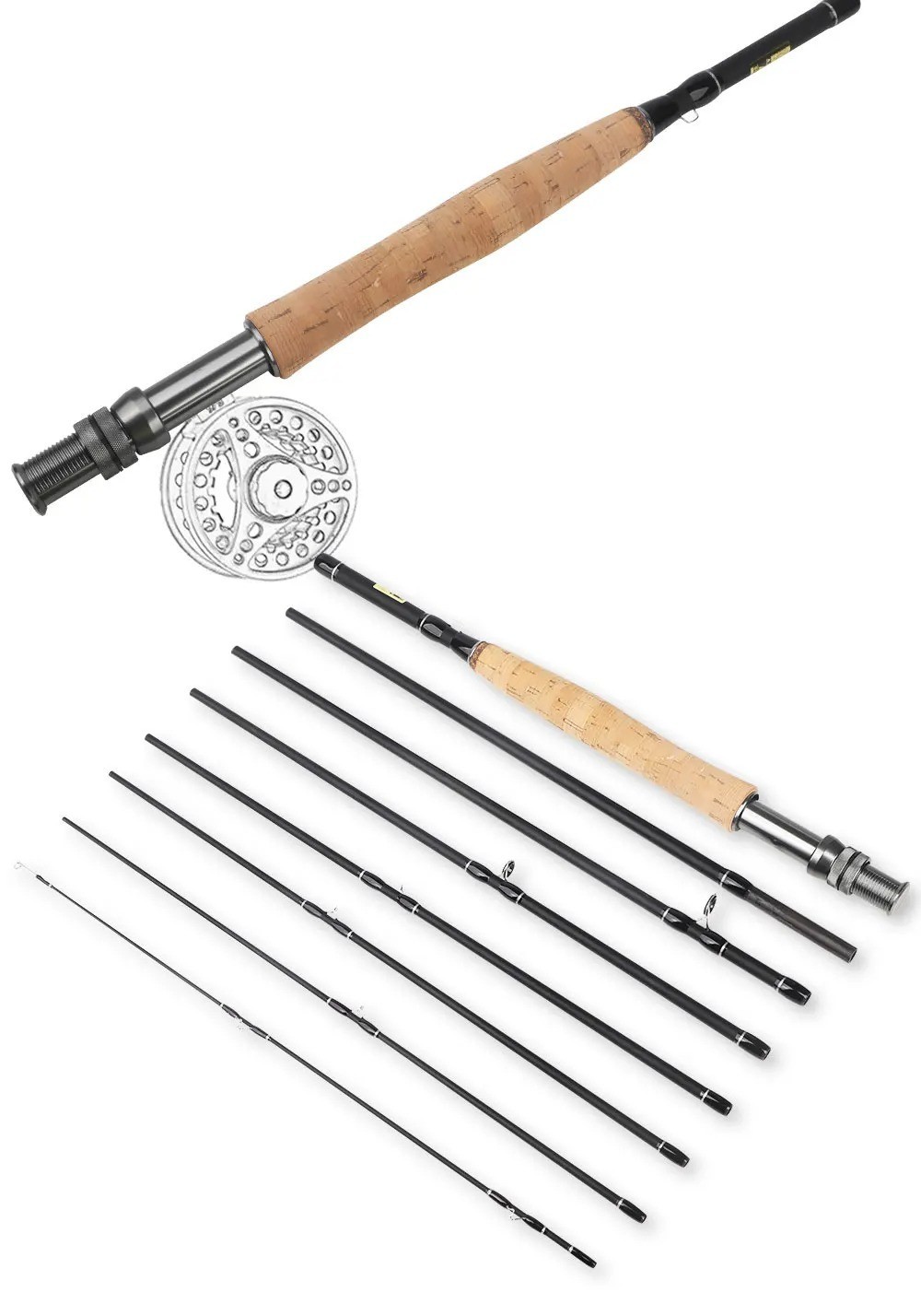 Fishing Rod 8 FT 9 FT Lure Travel Spinning/Casting Rods High Carbon Fiber Pole