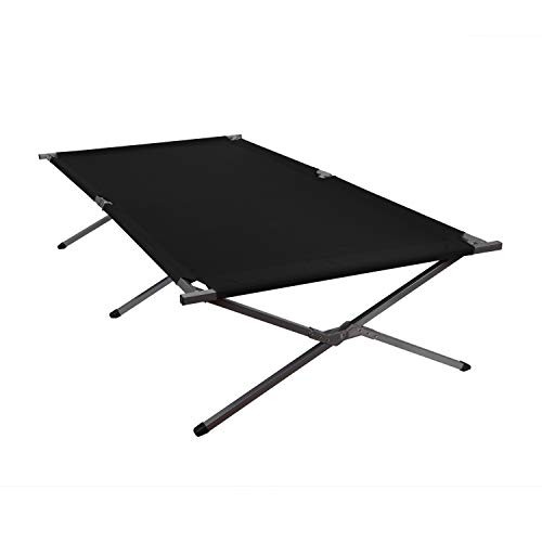 Stansport Base Camp Cot 80 x 30 x 17 in 275 Lb Capacity Steel Frame 24 Lb