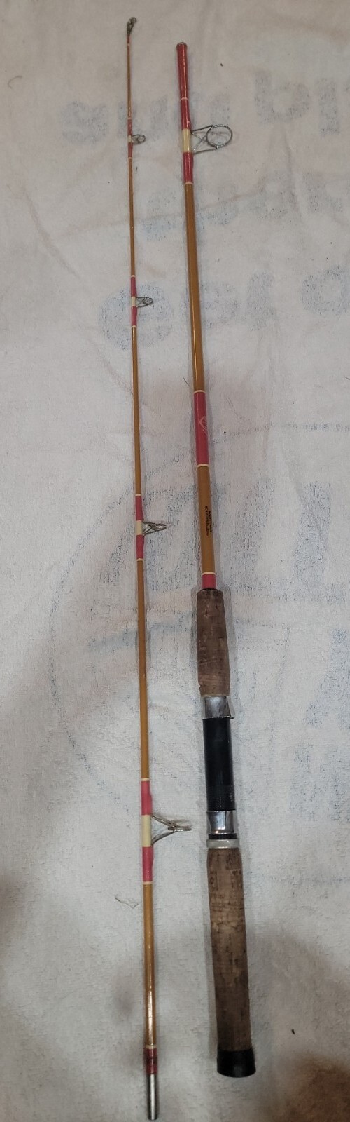 Custom Built Uslan Fishing Reel Pole. Model # 2844. 7 ft.