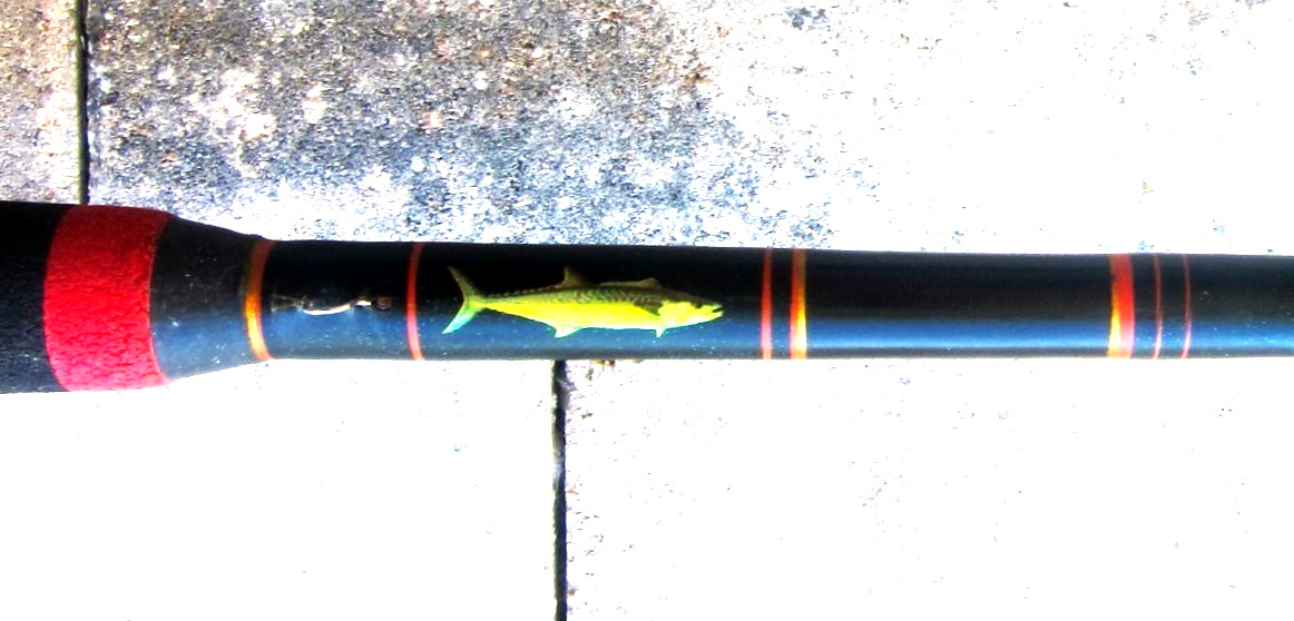 TOP-QUALITY Custom Live-Bait Stand-Up Rod: 6’7″; 15-40lb – GOOD WORKING USED CD!