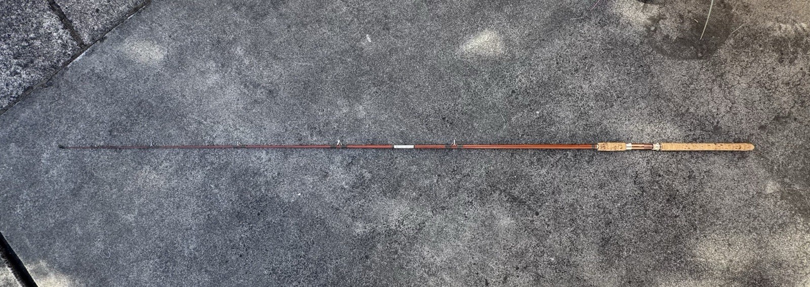 Vintage Wright & McGill Northwest Special “Tobacco fiberglass 8 1/2’ 2pc Rod